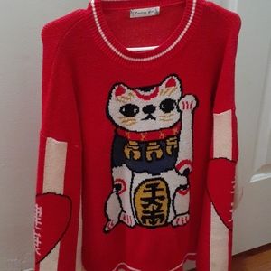 Lucky Cat Sweater